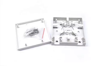 Boîtier de terminaison fibre optique ATB 86 FTTH 2 ports 2 fibres SC Rosette 86*86mm ABS pour montage mural intérieur ou sur bureau
