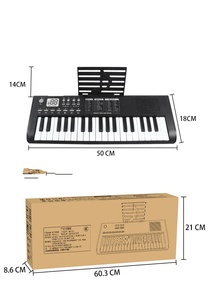 Wholesale 37-Key Portable Plastic Electronic Piano Keyboard With Microphone <b>Musical</b> <b>Instrument</b> Educational Toy - Product Image 6
