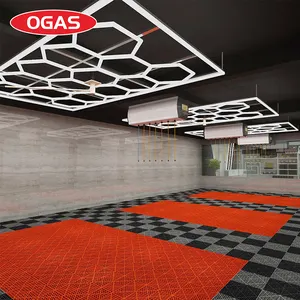 OGAS高輝度LEDガレージランプ検査六角パネル六角LED天井壁詳細スタジオ六角LEDライト