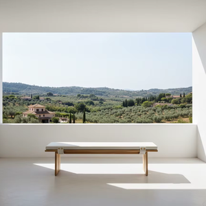 Banc rectangulaire en bois massif Kaede - Durable et facile à nettoyer pour une utilisation en extérieur dans les appartements ou les hôtels - Product Image 4