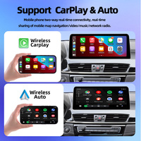 Autoradio stéréo LELV Linux avec écran tactile de 12,3 pouces, Carplay, Android Auto, lecteur DVD de voiture pour BMW X1 F48 2018-2019, système Evo Nbt