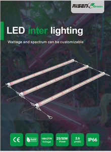 Barra de Luz LED <span class=keywords><strong>INTERLIGHT</strong></span> de Espectro Completo de 25w/50w de Aluminio para Cultivo Hidropónico en Invernadero, Personalizable, para Plantas Medicinales - Product Image 4