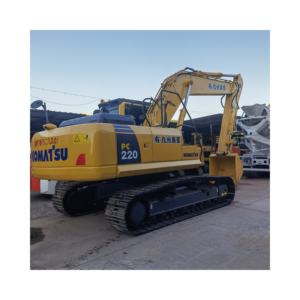 Excavadora sobre orugas Komatsu PC220 usada en perfectas condiciones de trabajo, envío rápido, componentes del núcleo, incluye motor a la venta - Product Image 1