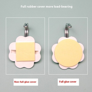 Wholesale Mei U Small Size White <b>Plastic</b> Free Sticky <b>Hook</b> Stainless Steel Dormitory Wall Hanging Key <b>Hook</b> for - Product Image 4