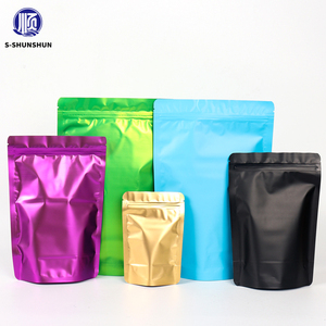 Mờ mờ trà đen dọc nhôm lá Dây Kéo Túi Ziplock doyback Polyester phim lưu trữ dây kéo túi bao bì thực phẩm - Product Image 3