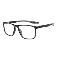 Montures de lunettes rectangulaires pour adultes, anti-lumière bleue, avec verres en verre, design léger à monture complète, sangles souples en silicone, dorées