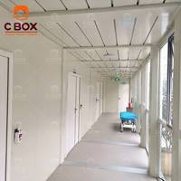 Cabines d'isolement infectieux préfabriquées pour hôpital mobile Cbox, montage facile, clinique d'hôpital d'urgence, maison conteneur en kit