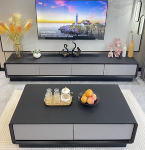 Sang trọng hiện đại bằng gỗ <span class=keywords><strong>LCD</strong></span> <span class=keywords><strong>TV</strong></span> tủ phòng khách thiết kế với lưu trữ đồ nội thất nổi giá Showcase thiết kế tủ <span class=keywords><strong>2025</strong></span> - Product Image 2