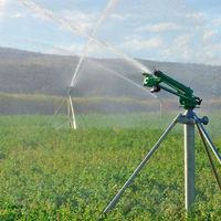 Arroseur oscillant rotatif automatique 360° pour l'irrigation agricole, avec boîte de vitesses métallique, moteur et grande portée pour un bon effet de brumisation