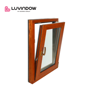 Năng lượng hiệu quả hiệu suất cao cửa sổ bằng gỗ cách nhiệt nhôm mạ gỗ kính cửa sổ - Product Image 1