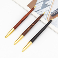 Stylo bille en bois de haute qualité avec logo d'entreprise, encre noire/bleue, pour usage professionnel et scolaire, vente en gros