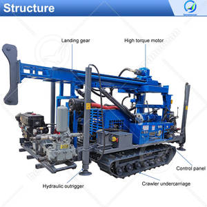 Foreuse géothermique portable OCEAN, machine de forage d'eau de 600 m, forage de puits de 300 m - Product Image 2