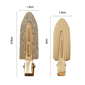 Vente en gros de pinces à cheveux sans plis en métal doré, sans plis, pour salon de <span class=keywords><strong>coiffure</strong></span>, usage quotidien, <span class=keywords><strong>coiffure</strong></span> personnalisée - Product Image 6