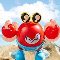 Jouet robot crabe électrique en plastique, succès mondial - Chant et danse, amusement pour les enfants de 0 à 3 ans, cadeau idéal pour les garçons et les filles de 1 à 2 ans