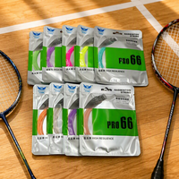 Cordage de badminton PRO 66 0,66 mm, haute résilience, puissant, pour raquette de badminton, 10 m/33 pi, ligne de badminton professionnelle