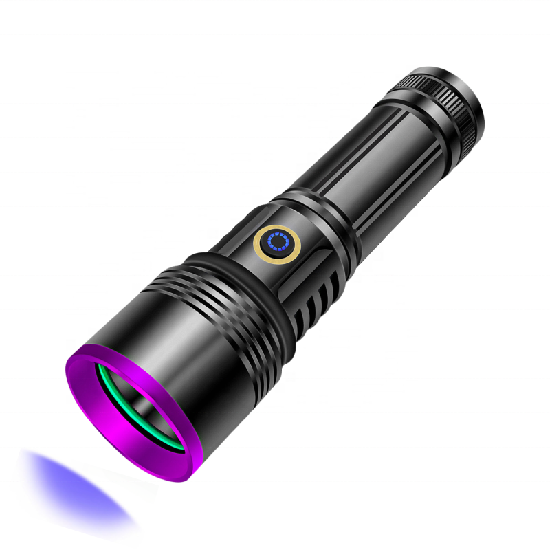 Wason 20W 365nm UV Flashlight Portable Professional Ultraviolet Black Light LED Flashlight for Resin Pet Urine Nails Money