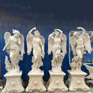 Bán Buôn Lớn Thân Thiện Với Môi Sợi Thủy Tinh Thiên Thần Bức Tượng Bốn Mùa Nhựa Đúc Vườn Trang Trí Nội Thất Giá Rẻ Giá - Product Image 6