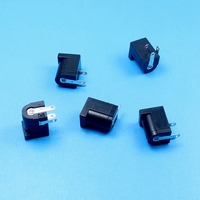 5.5X2.1/2.5 MM 3 broches femelle connecteur d'alimentation prise DC avec capuchons étanches ~ couverture