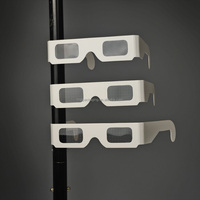 Lunettes de diffraction en papier spirale Lunettes de diffraction 3D arc-en-ciel Lunettes en papier 3d
