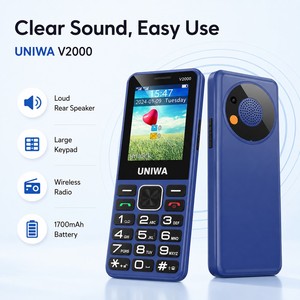 Teléfono Móvil UNIWA V2000 con Botones Grandes, 4G, Pantalla IPS de 2.4 Pulgadas, Altavoz Potente, Teclado <span class=keywords><strong>para</strong></span> Personas Mayores, Botón SOS - Product Image 2