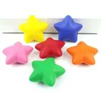 Étoile en mousse PU de forme personnalisée pour balle anti-stress colorée spongieuse jouet promotionnel