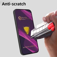 Protections d'écran en verre trempé pour iPhone 17 16 15Pro Max/15Plus/14/13 12 11 avec protection anti-explosion et anti-chute