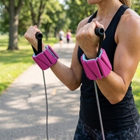 Poids de cheville et de poignet réglables en silicone, avec barres en fer de 0,5 kg à 2,3 kg, pour le yoga, le Pilates, l'entraînement en studio et la musculation