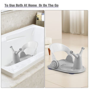 Silla y Asiento <span class=keywords><strong>de</strong></span> <span class=keywords><strong>Baño</strong></span> para Bebé con Respaldo Ajustable, Material PP+PU Seguro para <span class=keywords><strong>Baño</strong></span> y Aseo, para 0-2 Años - Product Image 6