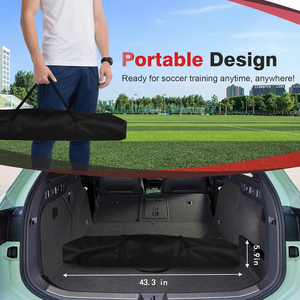 Porterí<span class=keywords><strong>a</strong></span> de Fútbol Portátil de 12x6 pies, Porterí<span class=keywords><strong>a</strong></span> de Fútbol Desmontable con Red para Entrenamiento en el Patio Trasero, con Bolsa de Transporte y Conos de Entrenamiento - Product Image 2