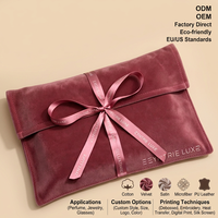 Pochette en velours pour bijoux, sac à cordon personnalisé imprimé pour montres, bagues, colliers, boucles d'oreilles, bracelets, emballage cadeau, OEM ODM