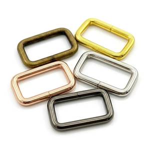 Conector de Hebilla Metálica Rectangular de Alta Calidad, Apto para Manualidades en Cuero, Bolsos, Cinturones y Herrajes para Calzado - Product Image 1