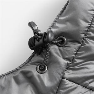 Chaqueta Deportiva de Invierno para Hombre, Acolchada, Ligera, 100% Poliéster, Tallas Grandes, Cierre de Cremallera, Impermeable, Transpirable, con Apliques - Product Image 6