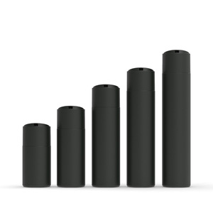 100ml-300ml Đen HDPE xi lanh hình phẳng lật Top chai dầu gội đầu - Product Image 1