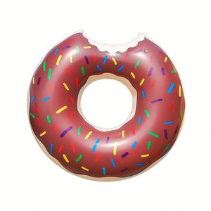 Flotador de Piscina de PVC Ecológico en Forma de Donut para Adultos y Niños, Anillo de Natación Inflable para Niños con Logotipo Personalizado - Product Image 1
