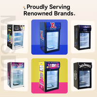 Meisda SC52 Réfrigérateur commercial Mini Bar avec porte vitrée portable Refroidisseur d'affichage pour hôtels supermarchés Stockage des boissons