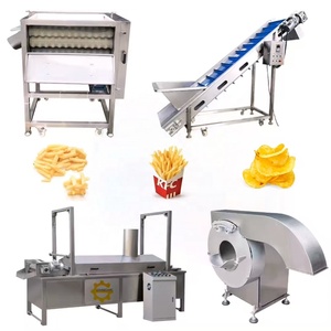 Ligne de production de frites entièrement automatique en acier inoxydable 304, capacité 100-2000 kg/h, avec friteuse pour frites surgelées - Product Image 5