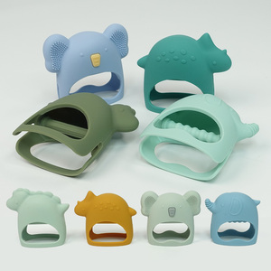 Wolife diseño Original Bpa libre personalizado silicona elefante forma divertido bebé mordedor juguete bebé silicona mordedor - Product Image 3