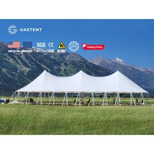 Cornice nera tendone bianco di lusso tenda cristallo in alluminio matrimonio 5by 5m grande 20x30 Festival piccola tenda pieghevole fabbrica - Product Image 1