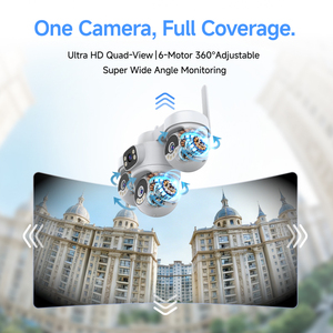 Caméra IP de surveillance WiFi Vstarcam avec zoom, détecteur de <span class=keywords><strong>mouvement</strong></span>, carte SD, dôme PTZ 360°, extérieur, sécurité domestique, objectif quadruple - Product Image 5