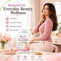Comprimés d'amélioration des fesses et des fessiers pour femmes, à base de plantes naturelles, sans OGM, sans arômes artificiels