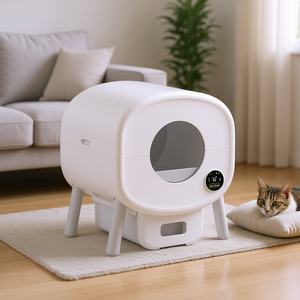 Caja de Arena Autolimpiable para Gatos, 75L, Ovalada, de Plástico, con Sensor de Control por Aplicación, Accesorio para el Cuidado de Mascotas en el Hogar - Product Image 2