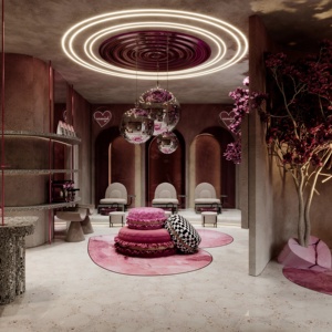 Luxury Hair Salon Shop Fitting One Stop Solution with 3D Layout Design - Product Image 1