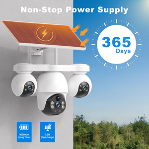 P19 Solar <span class=keywords><strong>V380</strong></span> MAX 6MP CMOS, Cámara Inalámbrica con 3 Lentes, Visión Nocturna IA, Color Completo, Audio Bidireccional, Seguimiento de Movimiento Humano, IP65, 24/7 en Línea - Product Image 4