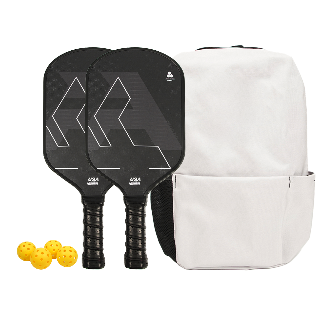 2 paddles 4ลูก1กระเป๋าหิ้ว