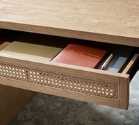 Meubles de bureau en bois écologiques personnalisés, bureau d'étude à domicile, table en chêne avec tiroirs en bois haut de gamme