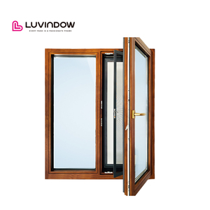 Khí hậu lạnh Nhà Giảm tiếng ồn cửa sổ gỗ năng lượng Sao hẹp khung nhôm Ốp gỗ cửa sổ - Product Image 6