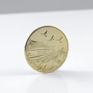Promotional New Souvenir 3D Metal Brass Sports Champion Challenge Coin for Souvenir Gift