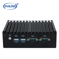 Precio bajo Industrial PC Fanless Mini Computer N5095 con memoria de video de 4GB Nuevo DDR4 RAM US/EU/JP Plugs para pantalla digital