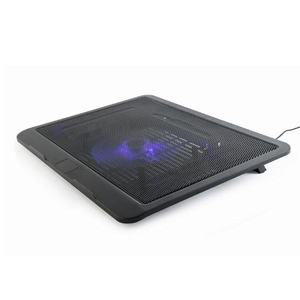 ตู้เย็นสำหรับแล็ปท็อปขนาดไม่เกิน 15 นิ้ว พร้อมพัดลมเงียบขนาด 12 ซม. ช่องต่อ USB และไฟ LED สีฟ้า - Product Image 1