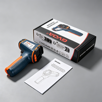 Thermomètre infrarouge numérique LCD GVDA sans contact - Testeur de température -50-390°C - Batterie - ODM - Indice de protection IP55 - Résolution 0,1°C